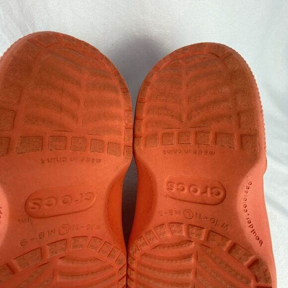 CROCS Classic Clogs Adult Unisex M8 W10 Tangerine Orange Slip-ons Shoes Sandals - Picture 10 of 12
